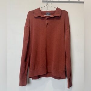 H+M men’s knit polo sweater